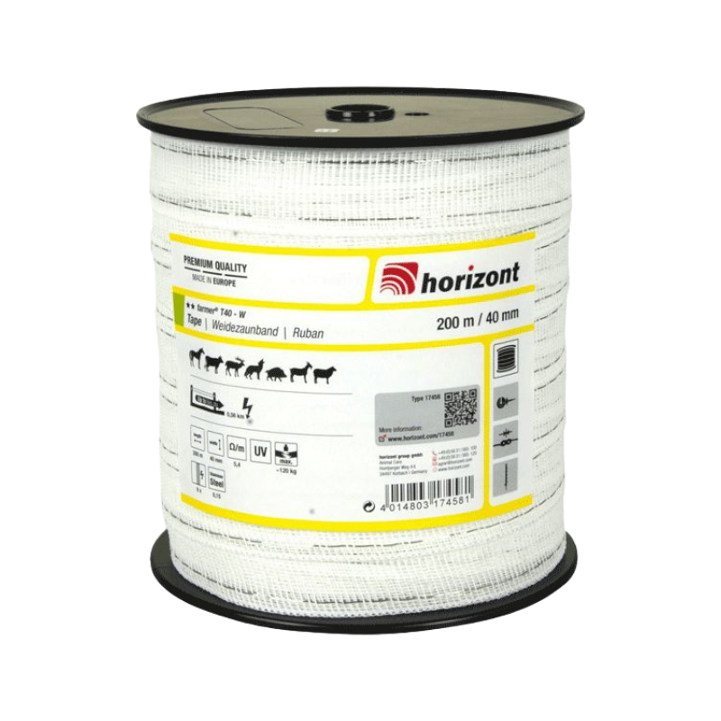 Horizont - Ruban Farmer 40mm/200m blanc | - Ohlala