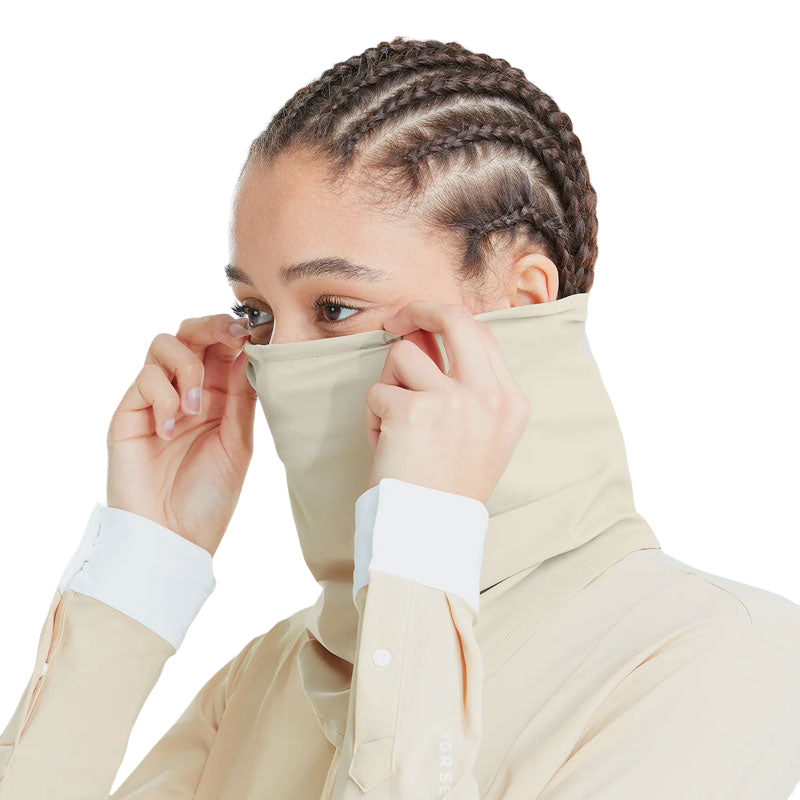 Horse Pilot - Col protection visage Aero face scarf sand | - Ohlala