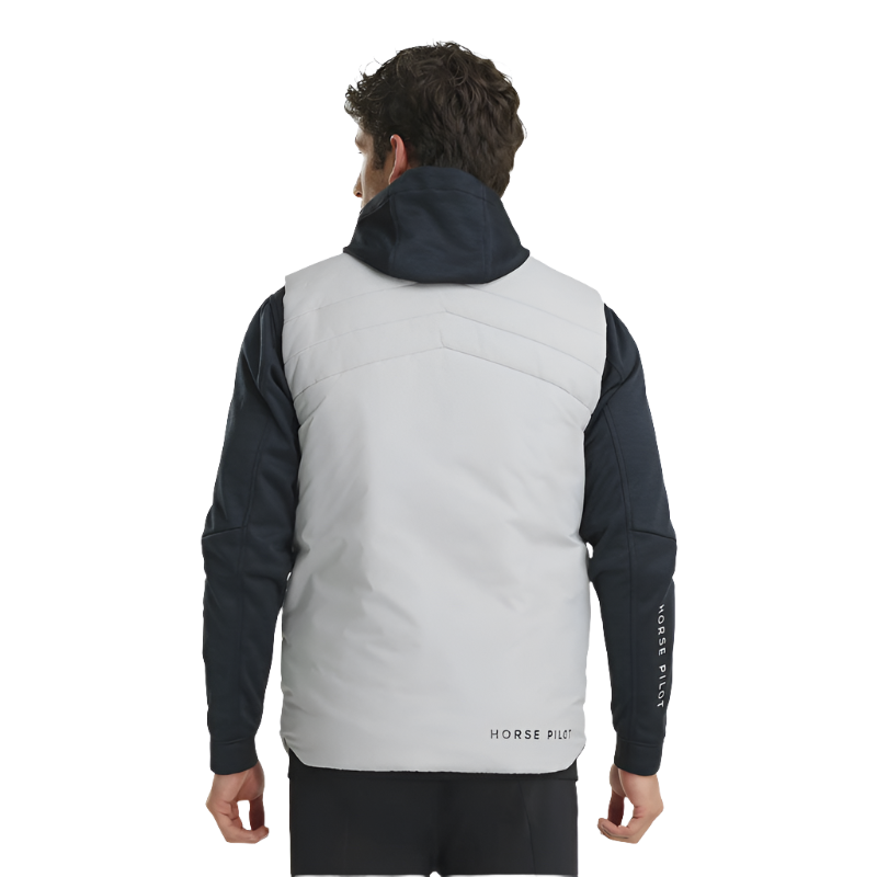 Horse Pilot - Doudoune chauffante sans manches homme light grey | - Ohlala