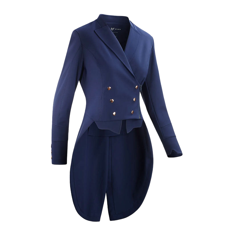 Horse Pilot - Veste de concours de dressage femme Long frac marine | - Ohlala