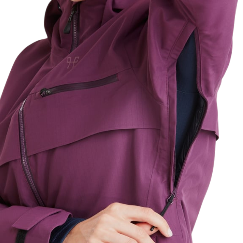 Horse Pilot - Damen Langarmmantel Essential dunkelpurpur