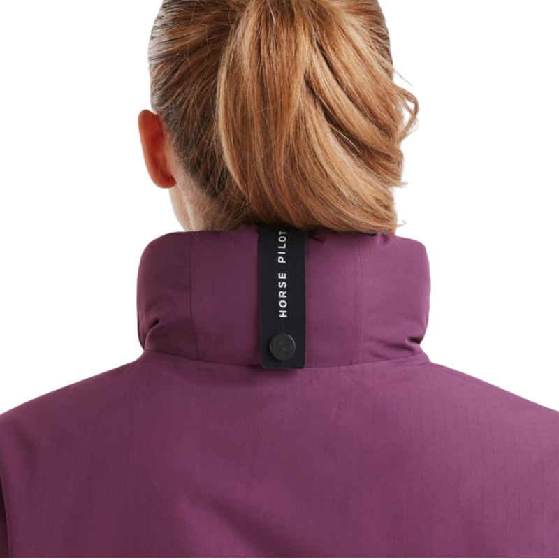 Horse Pilot - Damen Langarmmantel Essential dunkelpurpur