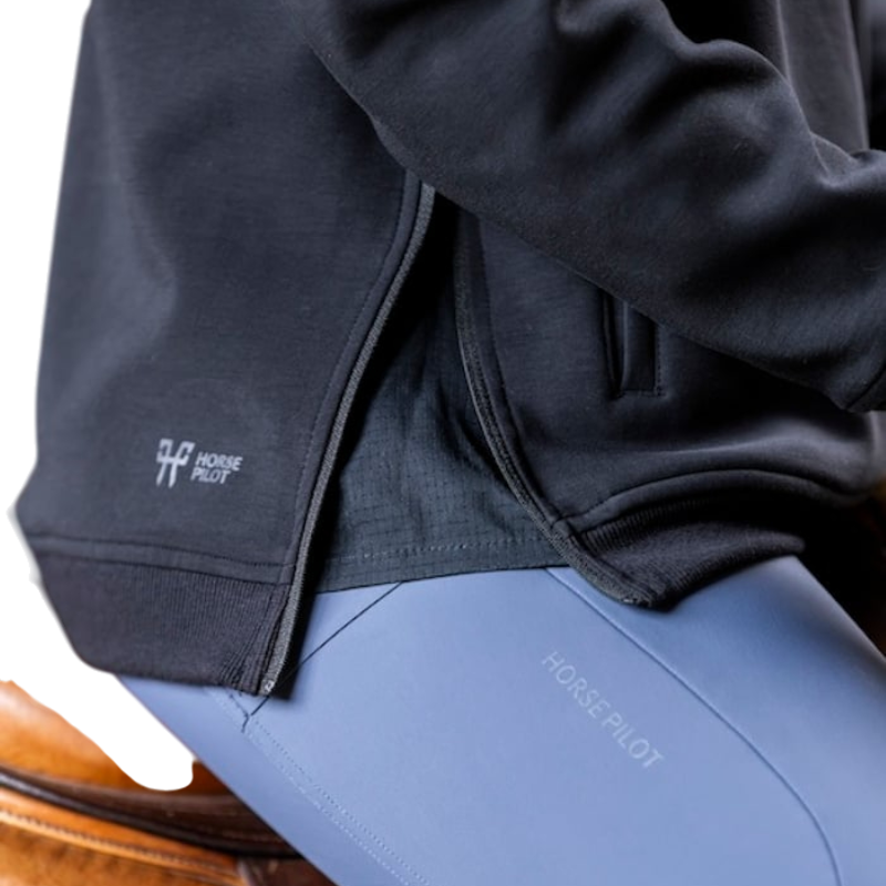 Horse Pilot - Damen Kapuzenpullover Team Schwarz