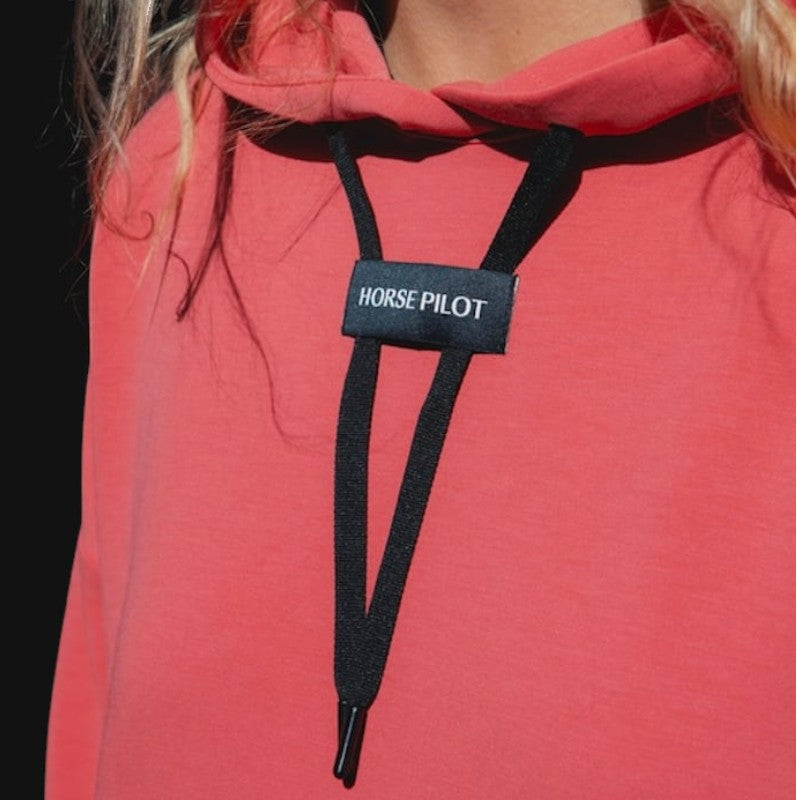 Horse Pilot - Damen Kapuzenpullover Team rose coral