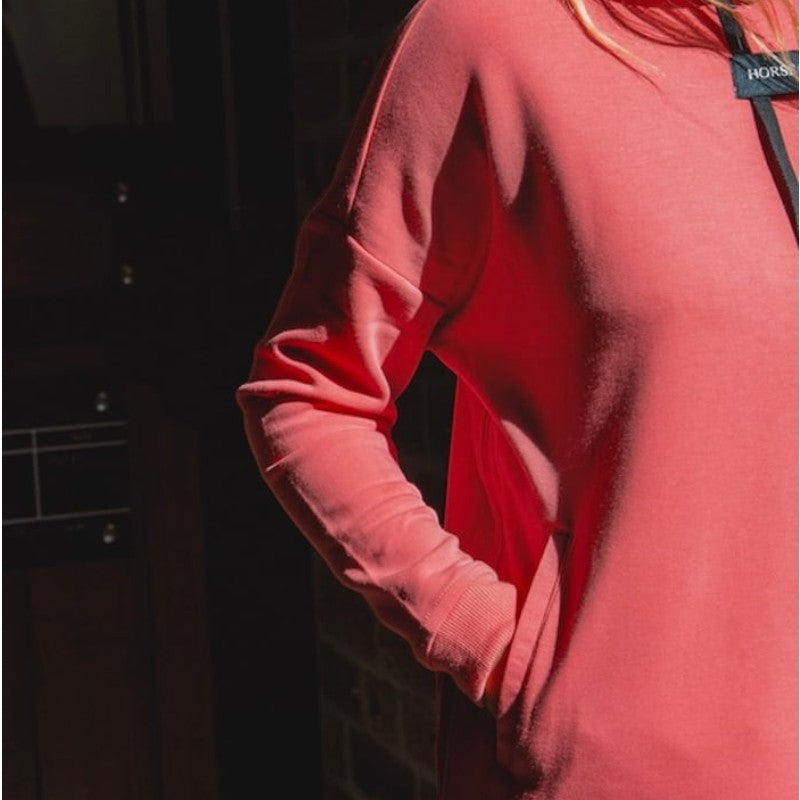 Horse Pilot - Damen Kapuzenpullover Team rose coral