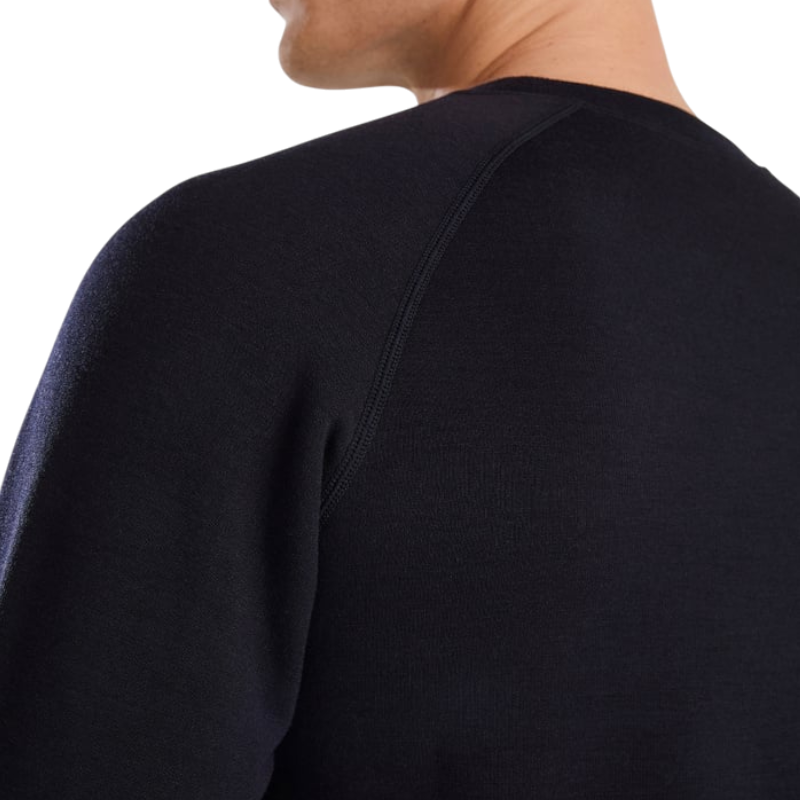 Horse Pilot - Herren Sweatshirt mit langen Ärmeln Merinos Dunkel Nacht