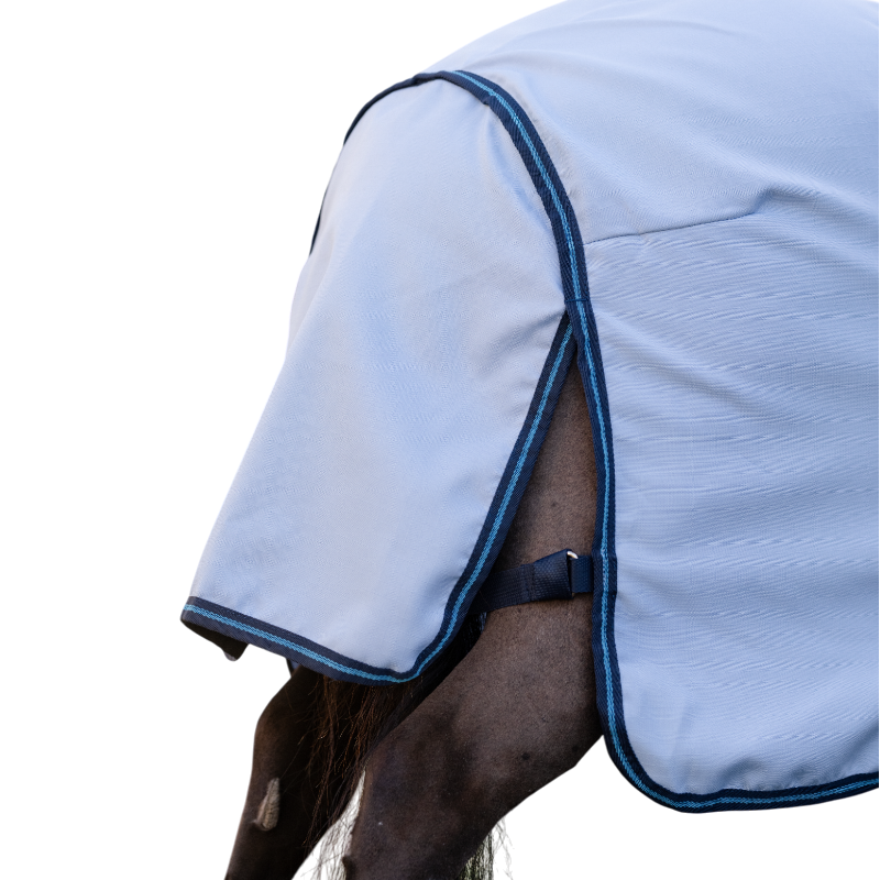 Horseware - Chemise anti-mouches Amigo Ripstop  Petite Hoody azure blue/ marine/ bleu électrique | - Ohlala