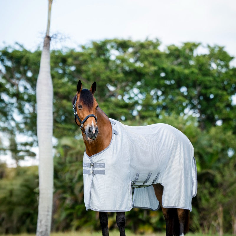 Horseware - Anti-vliegdeken Amigo Bug Buster zilver/ titaniumgrijs/ zilver