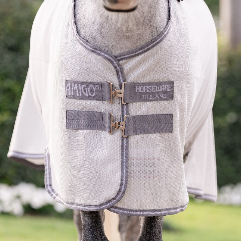 Horseware - Amigo Bug Rug Pony vliegdeken zilver/ titanium grijs/ zilver