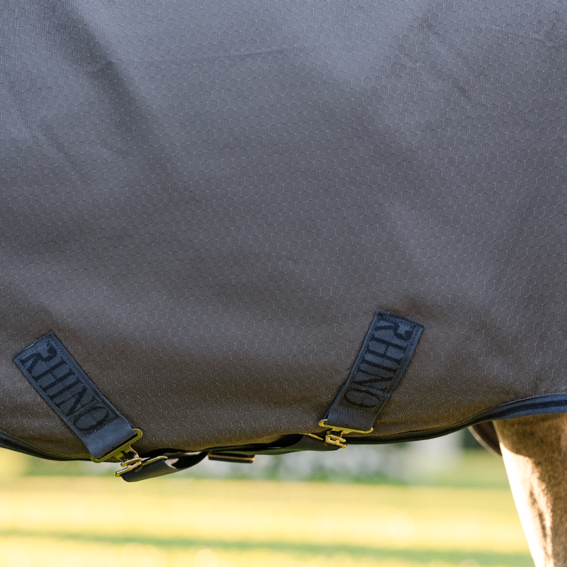 Horseware - Buiten deken Rhino HexStop Plus Pony grijs/ indigo/ marine 0g