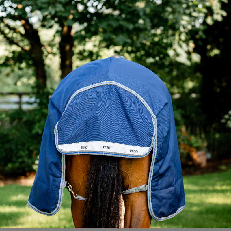Horseware - Rhino Wug Turnout buitenbedekking marine/ titanium grijs/ klassiek blauw 0g