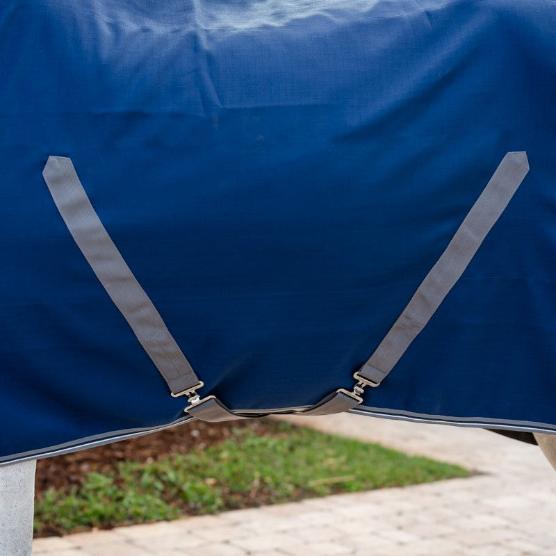 Horseware - Rambo Stable Boxdecke marine/ Gewittergrau/ Silber