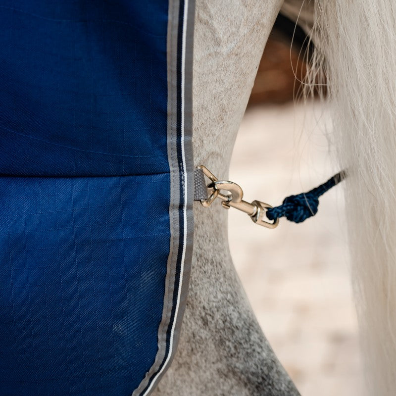 Horseware - Rambo Stable Boxdecke marine/ Gewittergrau/ Silber
