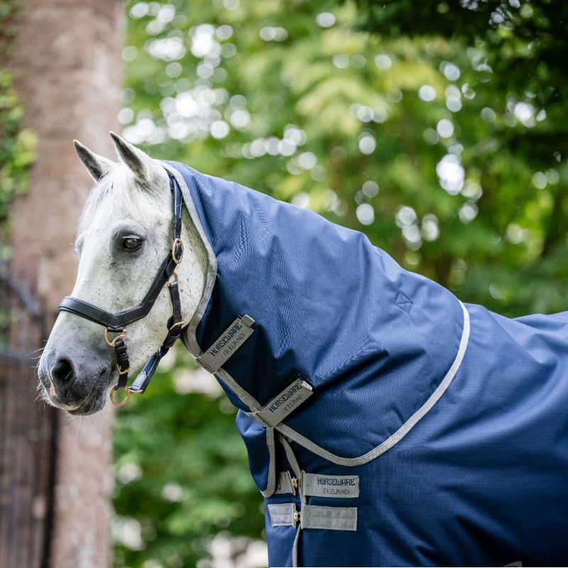 Horseware - Couvre-cou Amigo Ripstop 900 Hood marine/ titanium grey 0g | - Ohlala