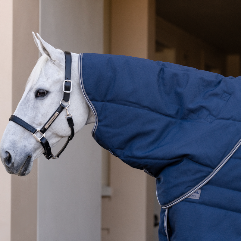 Horseware - Rambo Optimo Stable marine/ onweergrijs/ zilver 200g