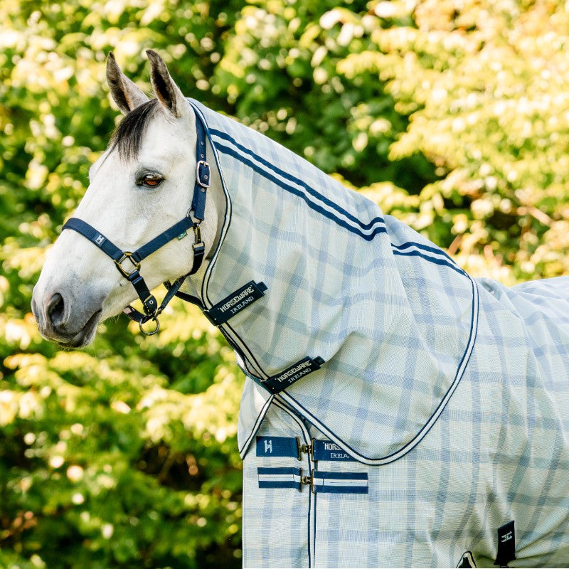 Horseware - Couvre-cou anti-mouches Newmarket witney navy | - Ohlala