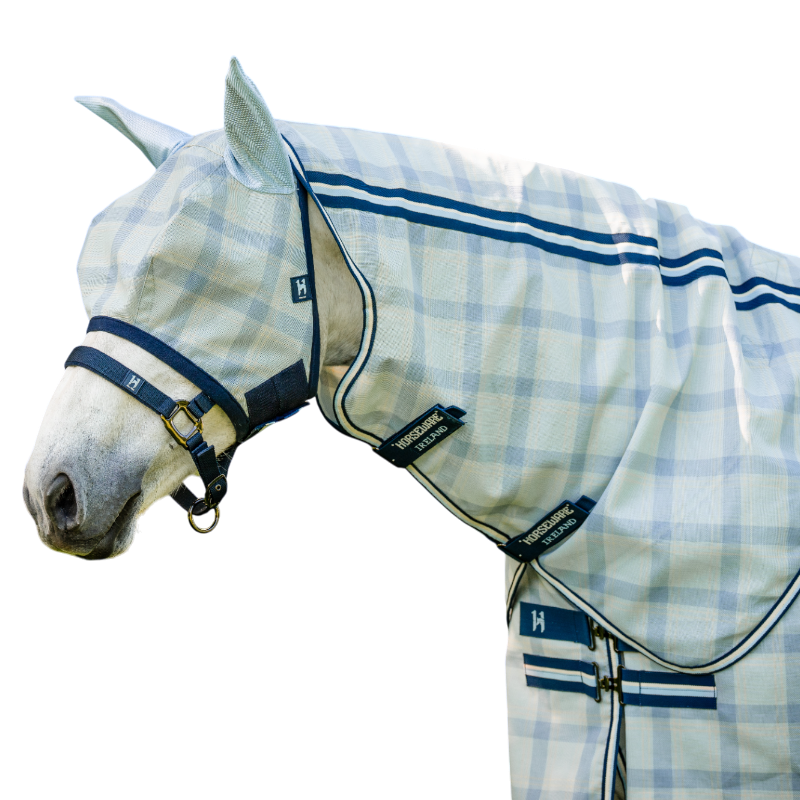 Horseware - Masque anti-mouches Newmarket witney navy | - Ohlala