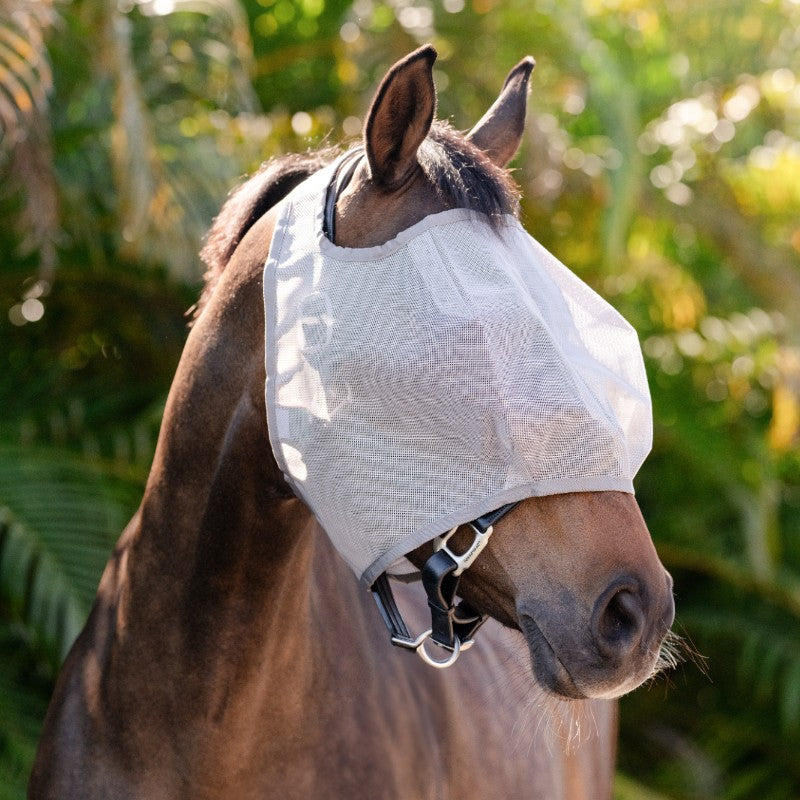 Horseware - Oordoploze vliegenmasker Amigo Flymask zilver/ titanium grijs