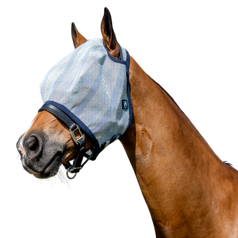 Horseware - Masque anti-mouches sans oreilles Newmarket witney navy | - Ohlala