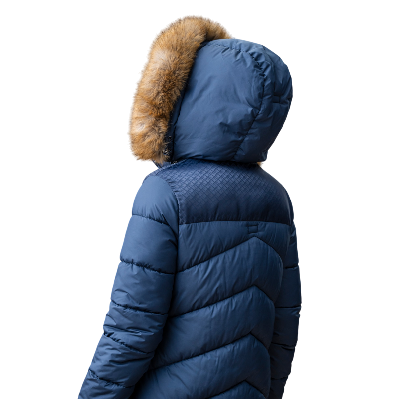 Horseware - Doudoune longue femme Nivia Ripstop core marine | - Ohlala