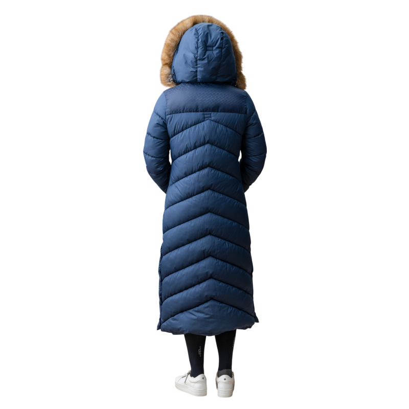 Horseware - Doudoune longue femme Nivia Ripstop core marine | - Ohlala