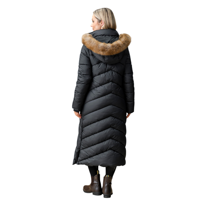 Horseware - Doudoune longue femme Nivia Ripstop core noir | - Ohlala