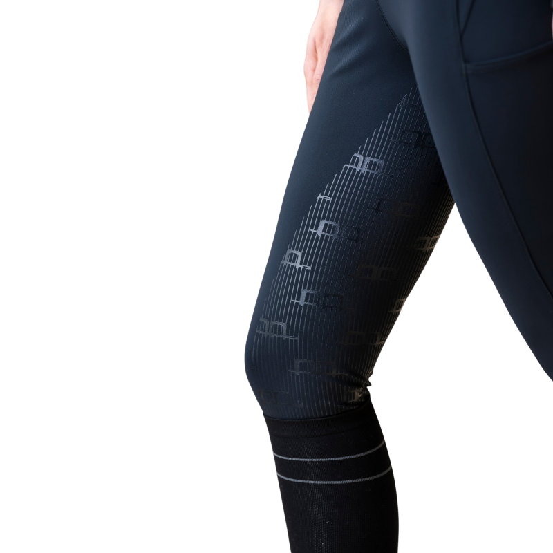 Horseware - Legging d'équitation femme Fina Brushed noir full grip | - Ohlala