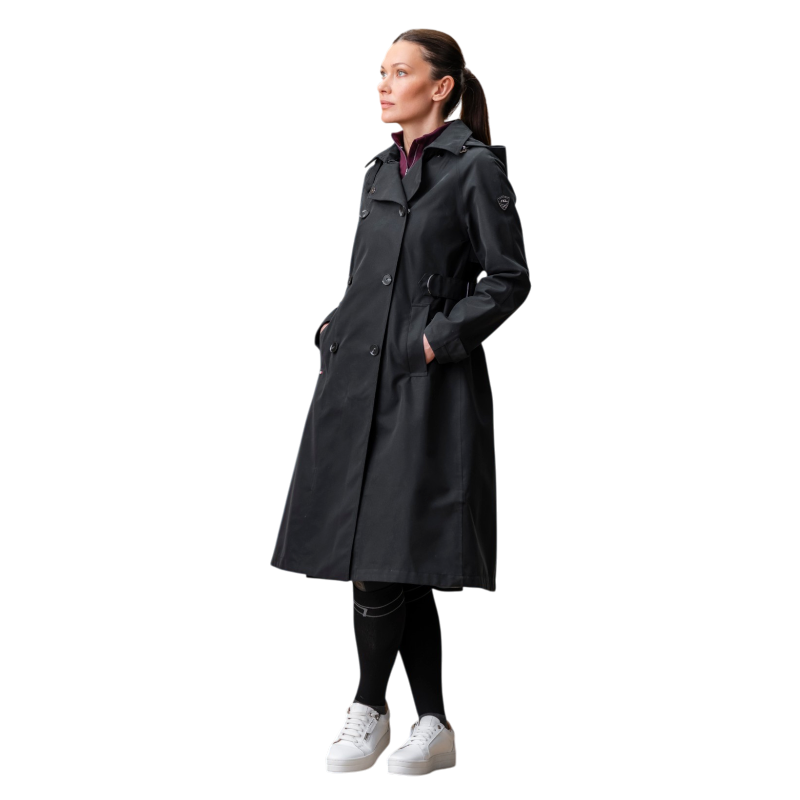 Horseware - Manteau femme Isabella Riding Trench core noir | - Ohlala