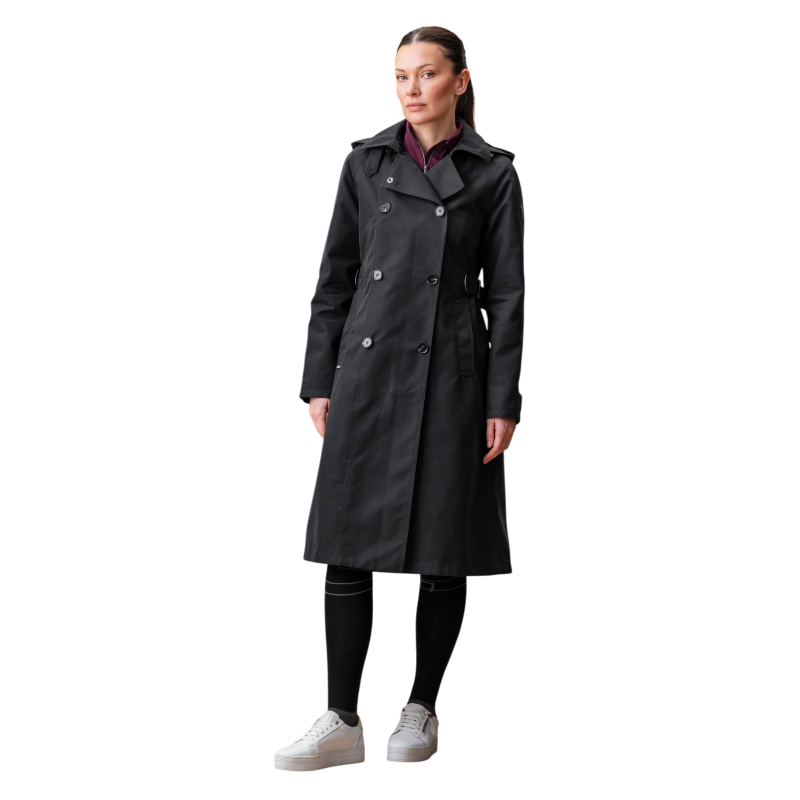 Horseware - Manteau femme Isabella Riding Trench core noir | - Ohlala