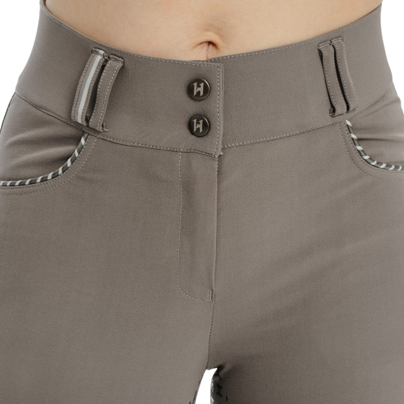 Horseware - Pantalon d'équitation femme Newmarket Mid-Rise thunderstorm full grip | - Ohlala