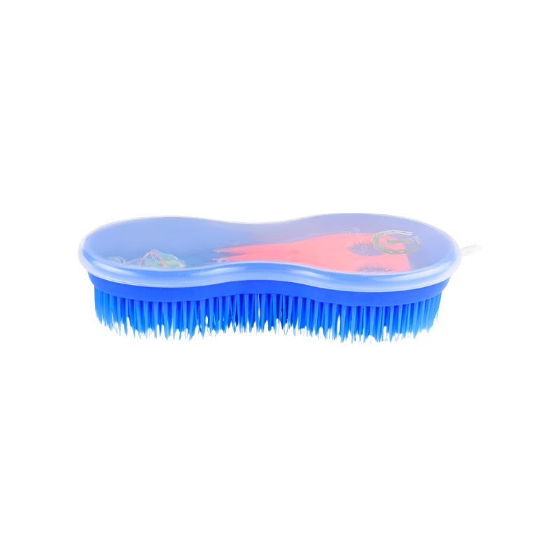 Imperial Riding - Brosse multifonctions et de nattage bleu | - Ohlala
