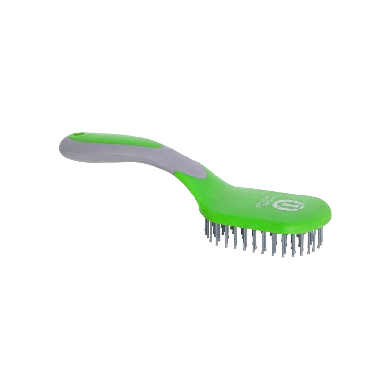 Imperial Riding - Brosse à crins Boomerang vert | - Ohlala