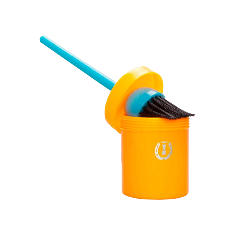 Imperial Riding - Pinceau avec pot orange/ bleu | - Ohlala
