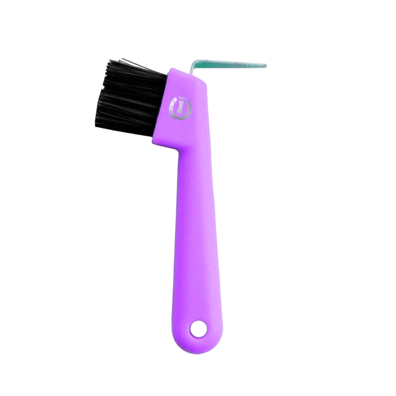 Imperial Riding - Cure-pied avec brosse violet | - Ohlala