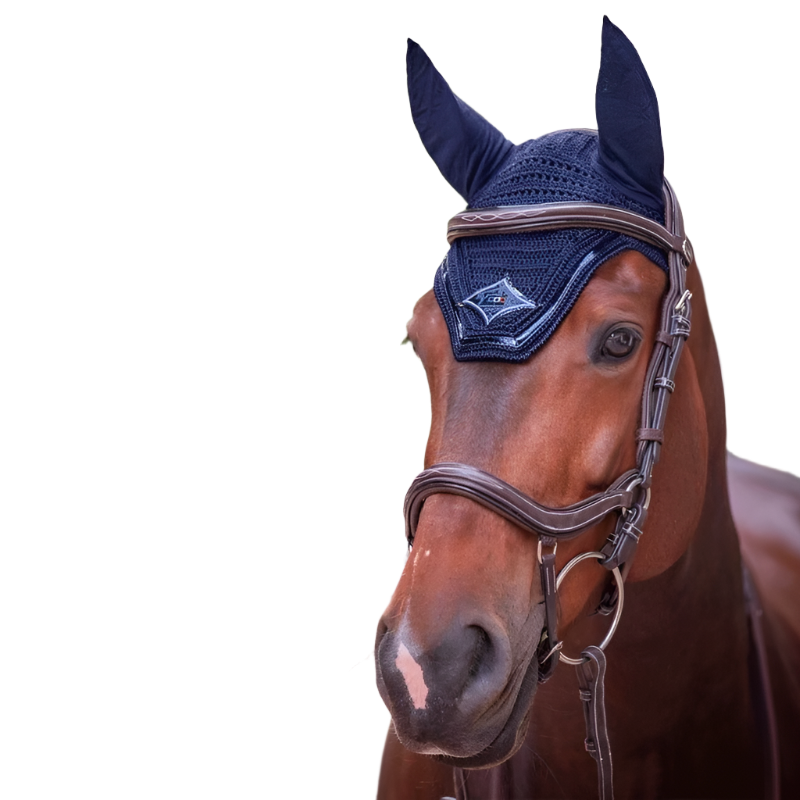 Jump'In - Bonnet écusson losange marine/ marine/ bleu roi | - Ohlala