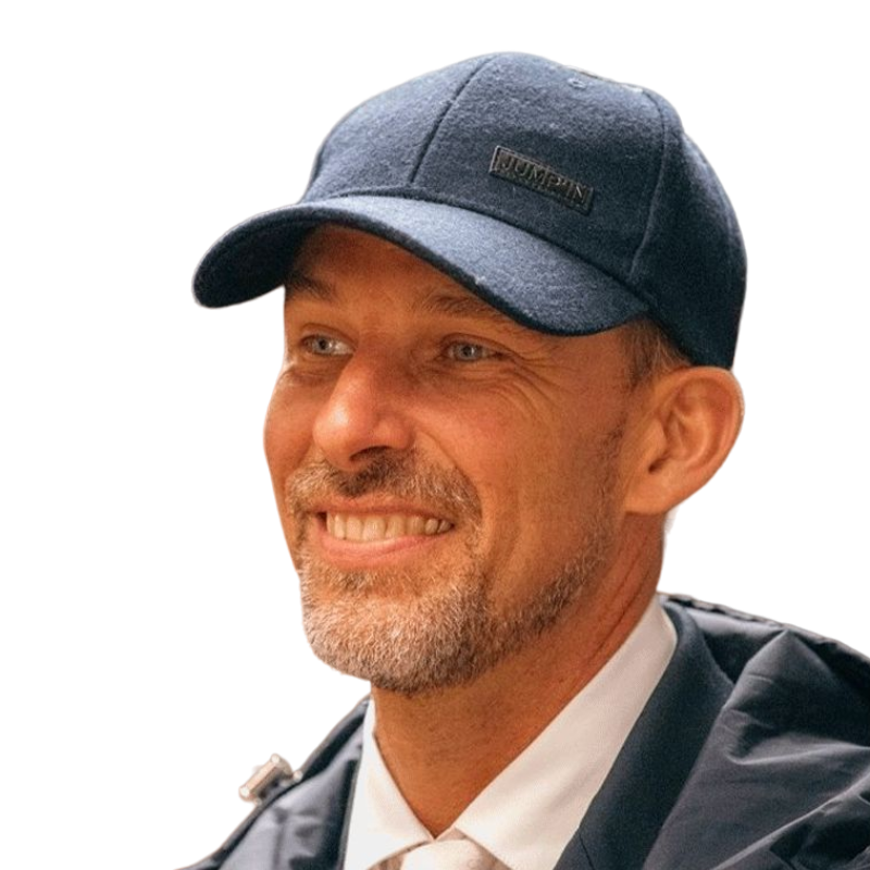 Jump'In - Casquette Hunter velours marine | - Ohlala