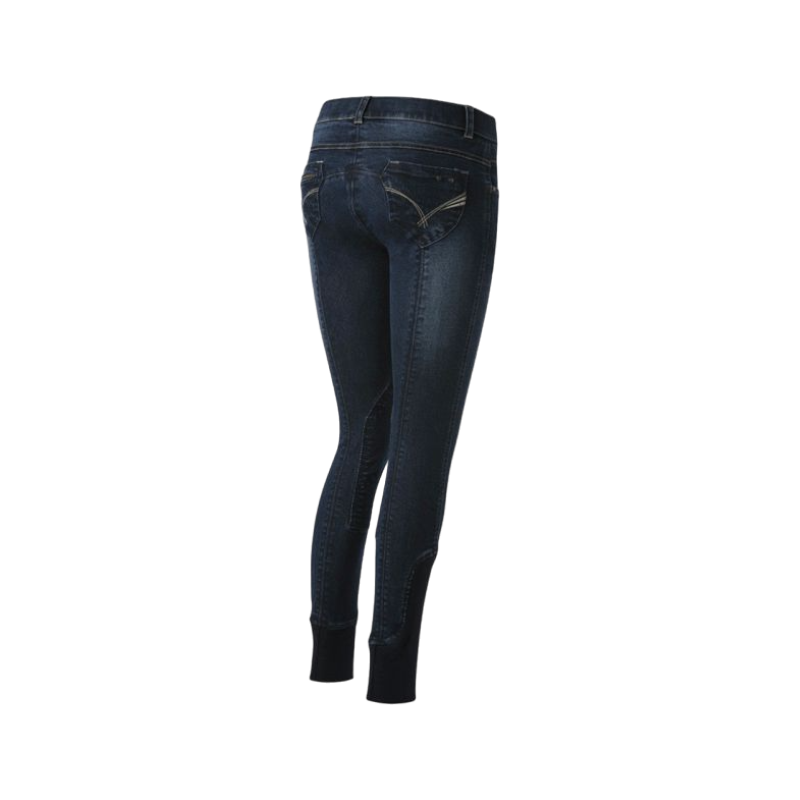 Equithème - Pantalon d'équitation enfant unisexe Texas marine | - Ohlala