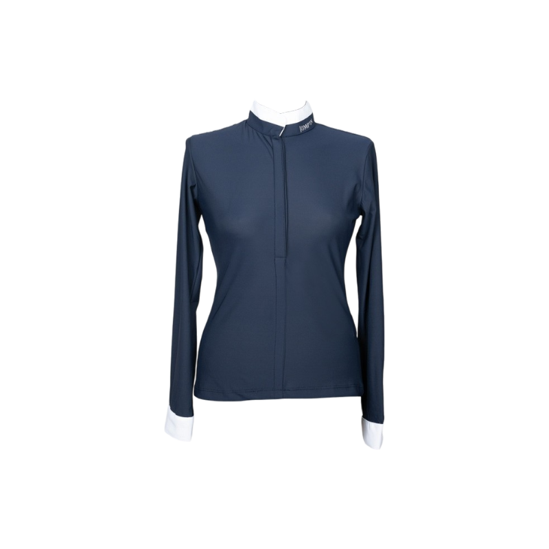 Jump'In - Chemise manches longues de concours femme Carla marine | - Ohlala