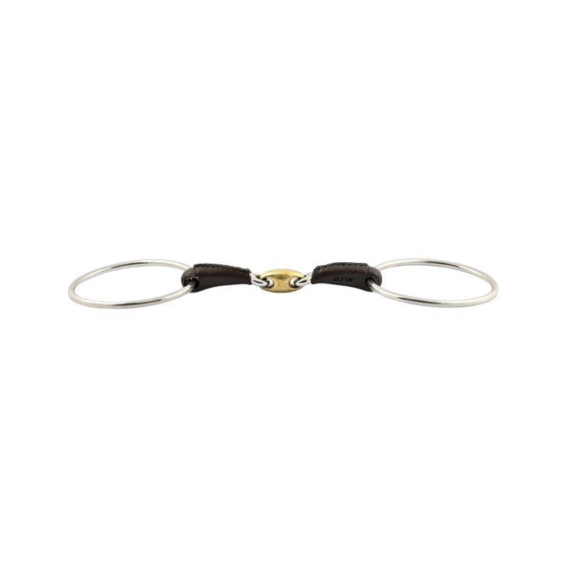 Jump'In - Mors grands anneaux double brisure gainé cuir | - Ohlala