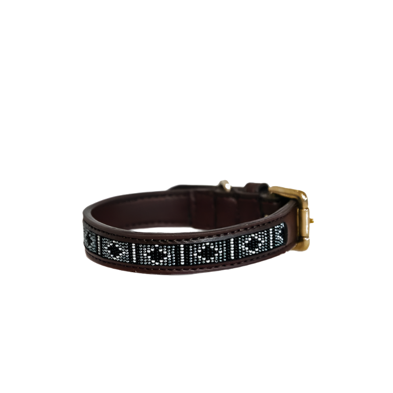 Kentucky Dogwear - Collier pour chiens perles faites main argent | - Ohlala