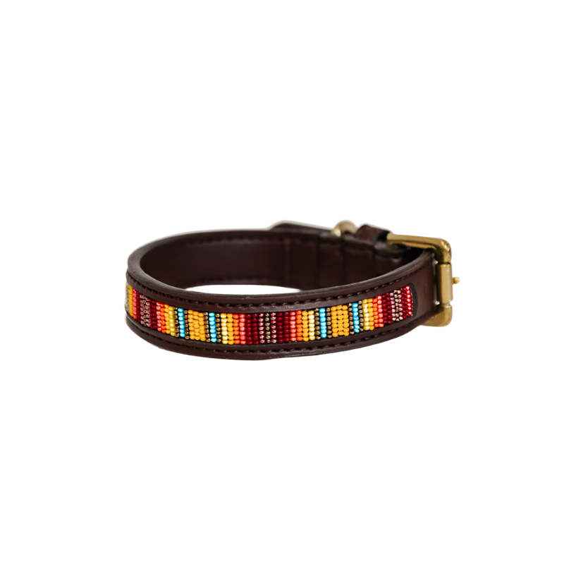 Kentucky Dogwear - Collier pour chiens perles faites main orange | - Ohlala