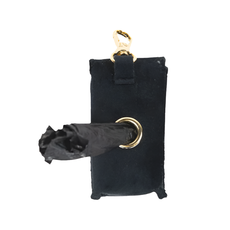 Kentucky Dogwear - Sac à crottes carré velvet noir | - Ohlala