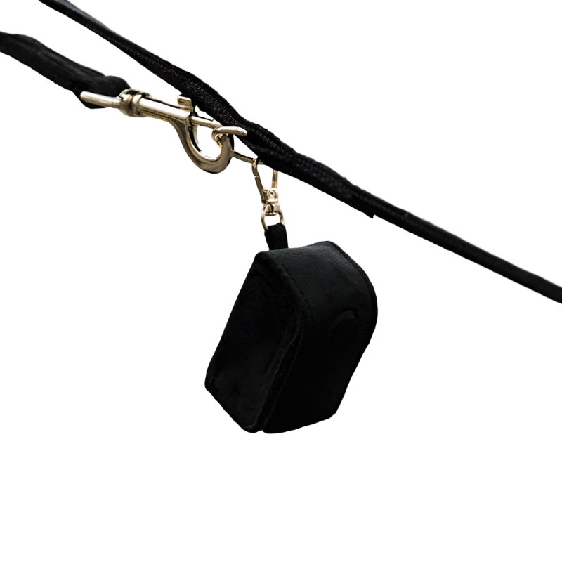 Kentucky Dogwear - Sac à crottes carré velvet noir | - Ohlala
