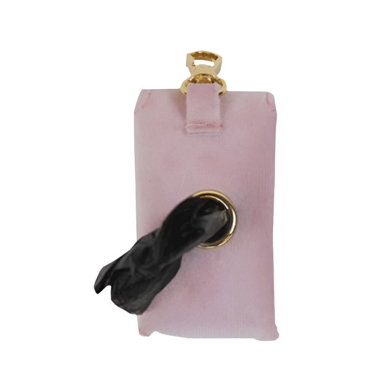 Kentucky Dogwear - Sac à crottes carré velvet vieux rose | - Ohlala