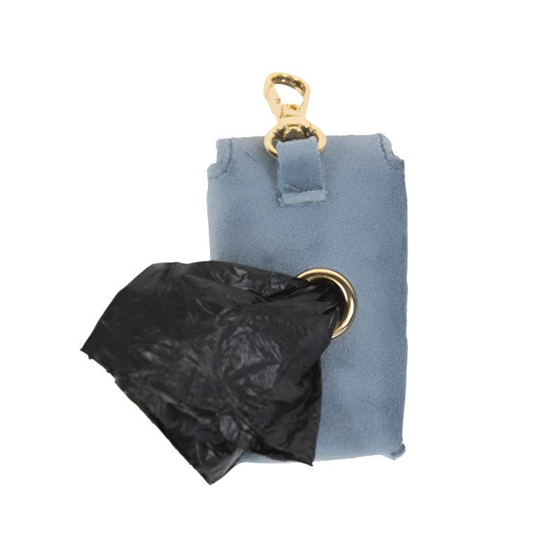 Kentucky Dogwear - Sac à crottes carré velvet bleu ciel | - Ohlala