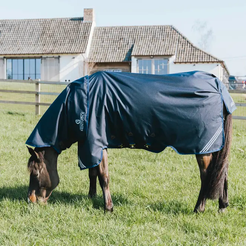 Kentucky Horsewear - Couverture d'extérieur Turnout Rug All Weather waterproof Comfort marine | - Ohlala