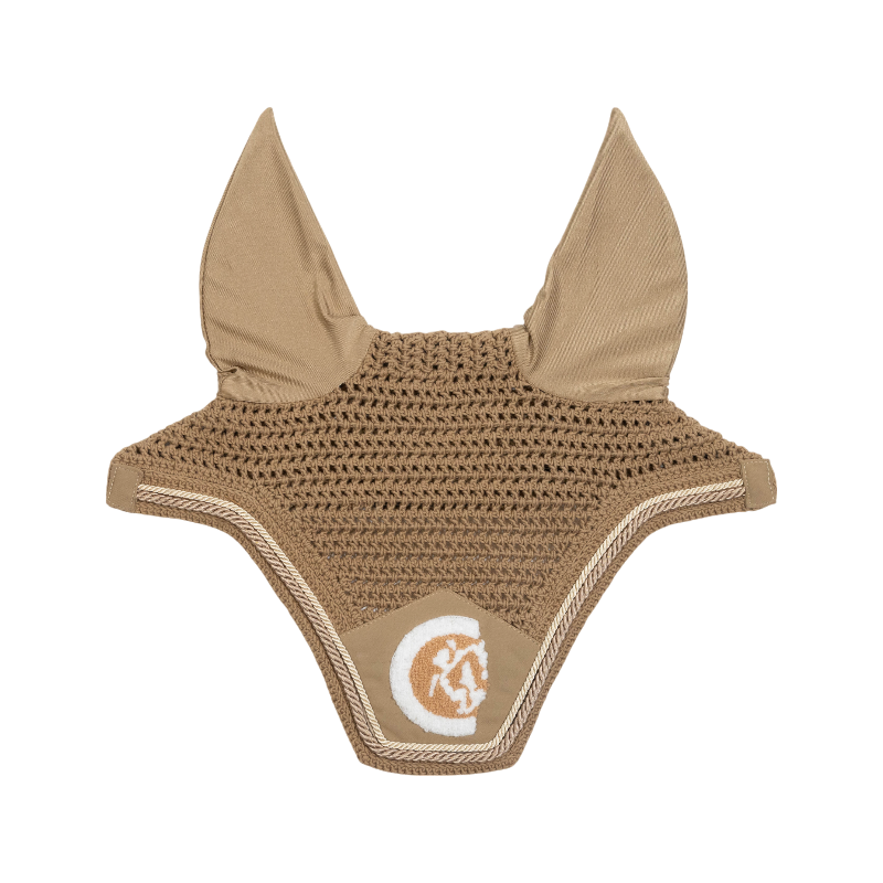 Kentucky Horsewear - Bonnet anti-mouches Wellington 3D Logo corde beige | - Ohlala