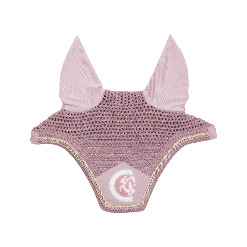 Kentucky Horsewear - Bonnet anti-mouches Wellington 3D Logo corde rose pâle | - Ohlala