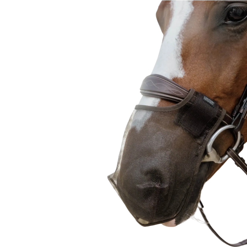 Kentucky Horsewear - Filet de nez anti-mouches marron | - Ohlala