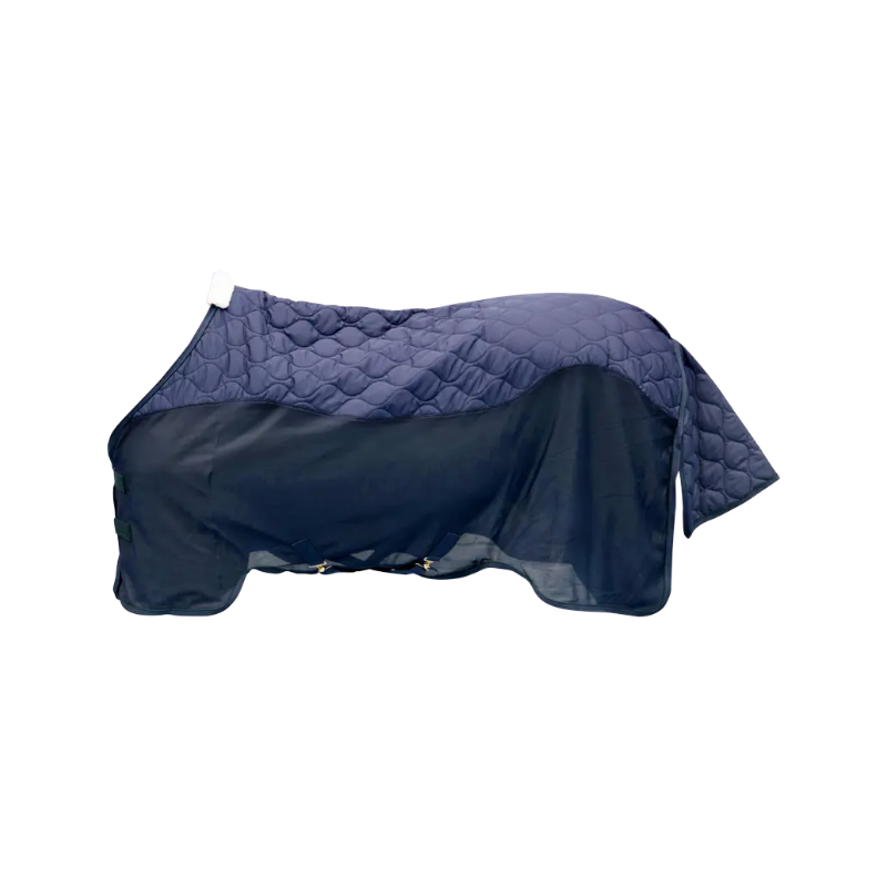 Kentucky Horsewear - Couverture polaire Transport Combo Cooler Fleece marine | - Ohlala